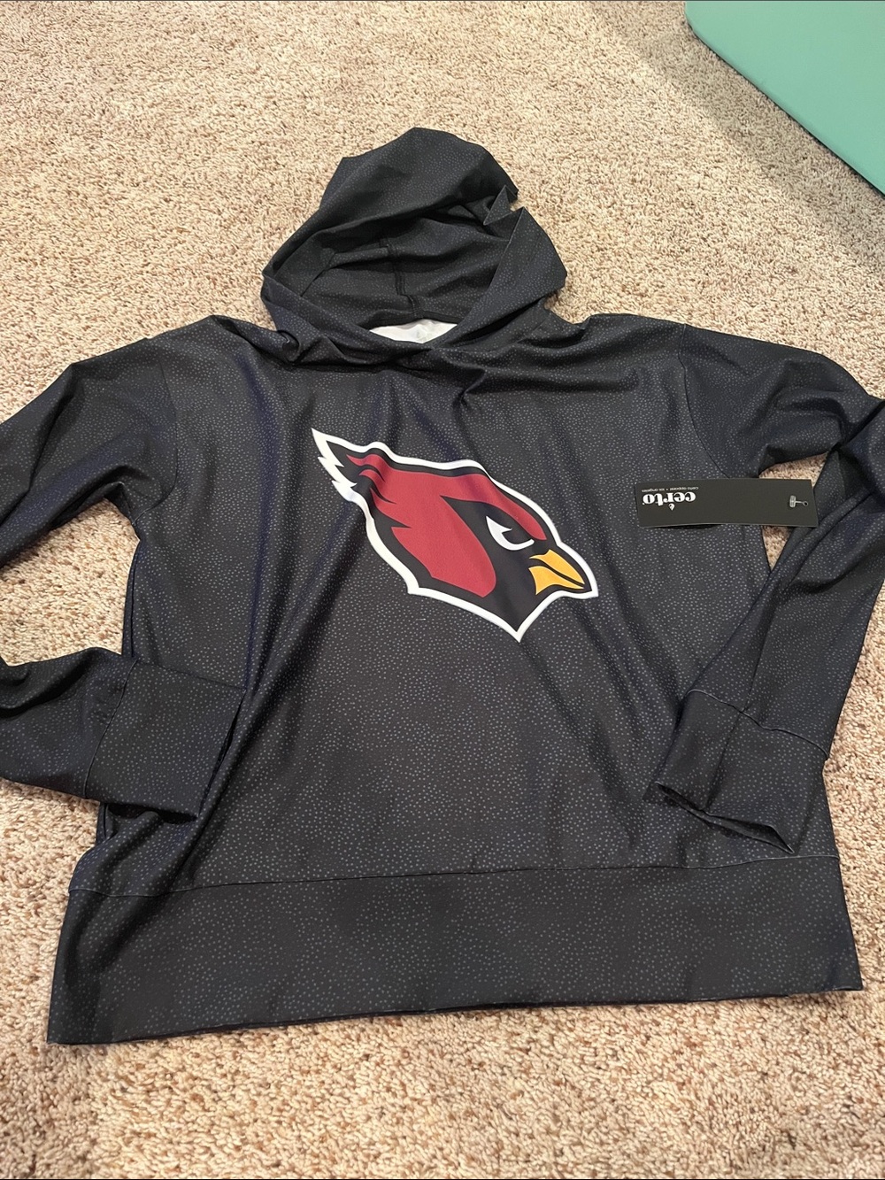 Arizona Cardinals Women's Black Pullover Hoodie